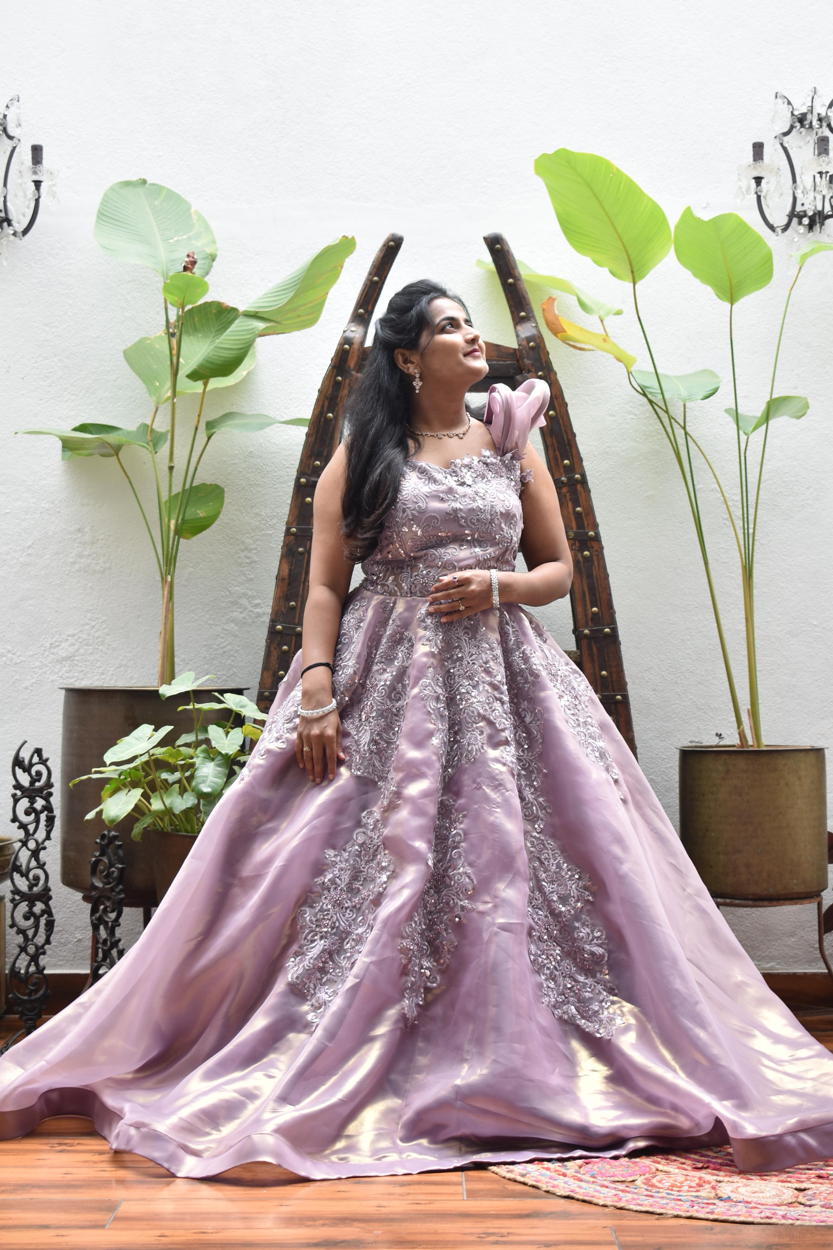Dreamy Shimmer Organza Gown