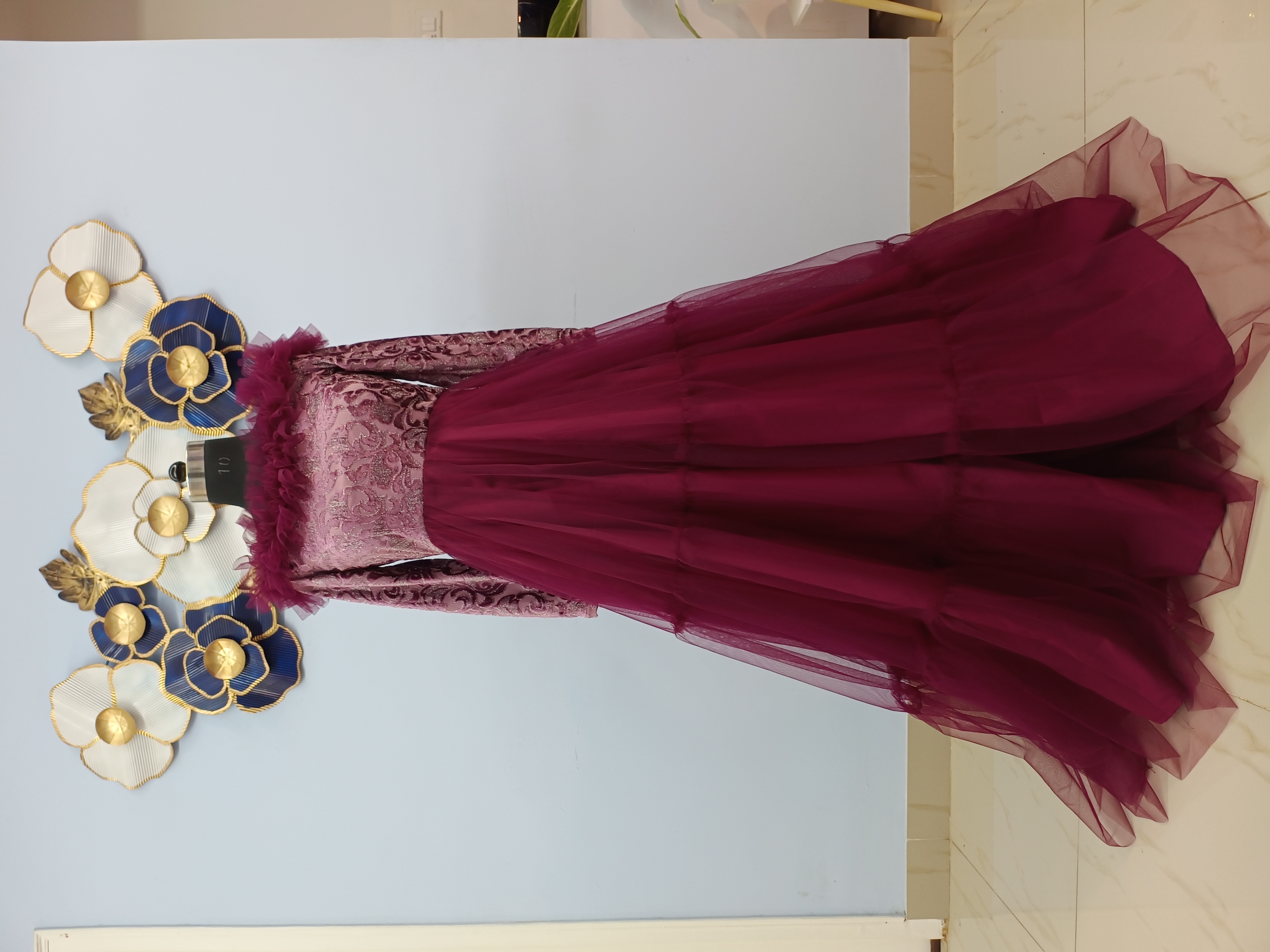 Maroon Gown
